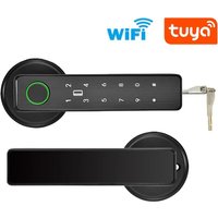 Smart Lock for Indoor Home Wooden/Metal Door with Fingerprint Password RFID IC Card Tuya SmartLife App WiFi Remote Control Deadb