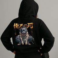 2026 Spring New Design "Demon Killer" Hooded Sweatshirt - Inosuke Hashibira Graphic Anime Lovers' Sweatshirt