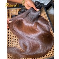 Bone Straight Ombre1b 4 Colored Human Hair 100% Unprocessed Virgin Weave 3 Bundles Real Human Hair Extensions For Women