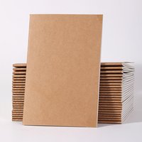 24 Packs of A5 Blank Notepad Kraft Paper Cover Painting Book 8.2*5.4 Inches 30 Sheets/60 Pages Small Book School Supplies