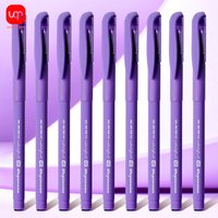 Matte Purple Gel Pen, 0.7mm Thick Nib, Smooth Writing 1/5/7pcs Purple Ink Suitable For School And Office Stationery