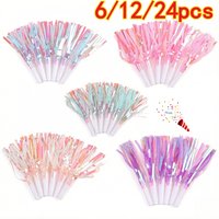 6-24PcMermaid Party Whistles Noise Maker for Kids Birthday Party Favors Pinata Filler Blowout Toys Christmas Wedding Guests Gift