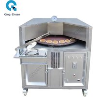 Commercial Rotating Flat Naan Bake Making Electric Gas Tandoor Pita Bread Oven Snack Machines Rotary Pancake Maker