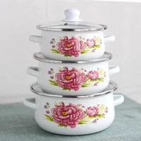 Enamel Pot Thickening Household Large-capacity Soup Stew Pot SoupChinese Medicine Casserole Induction Cooker Gas