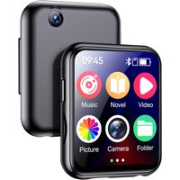 HiFi MP3 Music Player Bluetooth 5.4 Full Touch Screen Walkman with Built-in Speaker Camera Video Player FM/E-book Function