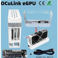 All-in-One eGPU Dock Oculink Graphics Card for Laptop Mini PC PCIe 4.0 X4 External GPU Enclosure for Laptop & Handheld Gaming PC