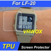 3PCS Nano Screen Protector For LF-20W Waterproof Quartz Wrist watch dual display Vintage Square HD Clear Anti-Scratch