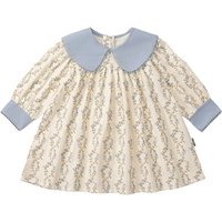 Children's Countryside Style Floral Long Sleeved Dress Autumn Baby's Fresh Little Collar Pure Cotton Princess Dress for Girls