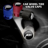 4pcs/1set For ABT Logo A3 A4 A5 Q3 Q5 TT RS Golf Polo Passat Touareg Car Valve Caps Wheel Tires Air Tyre Stem Protective Cover
