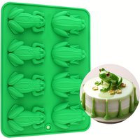 1 Silicone Cake Mold in the Shape of a Frog and a Toad, Suitable for Making Candy, Cake Decorations, Candles, Handmade Soap, Ice Cubes, Pudding, Etc