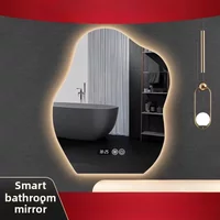Lamp Dresser Makeup Mirror Makeup Dressing Mirror Smart Mirror Vanity Shaped Cloud Bathroom Mirror Led Bathroom With