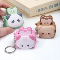 Cute Bread Machine Panda Creative Keychain Stress-relieving Accessory Exquisite Keychain Cartoon Small Gift