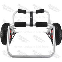 Aluminum Four Tube Folding Trailer, 10 Inch Solid Wheel Kayak Trailer, Canoe Cart