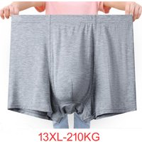 4pcs Male Panties Modal Loose Men Boxers 13XL 210kg 8XL 9XL 10XL 11XL 12XL Plus Size Waist 185cm Solid Underpants Comfortable