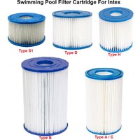 Type S1, Type D, Type H, Type B, Type A / C Filter Cartridge For Intex Swimming Pool & Spa