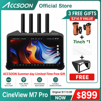 Accsoon CineView M7 PRO Wireless Monitor 7" RX TX Wireless Receiver with Side Handle Wireless Video Transmission System