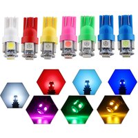 YSY 10Pcs 24V 12V Car LED Bulb T10 W5W 194 168 LED Signal Light 5050 5 SM Auto Interior Dome Reading Maps Side Wedge Trunk Lamps