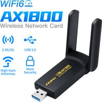 Récepteur de dongle USB WiFi pour ordinateur portable et de bureau, carte réseau sans fil, adaptateur WiFi USB 2.4, bande de touristes, AX1800, MT7921, 3.0G et 5G, 6