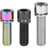 AliExpress WEIQIJIE Weiqijie Titanium Titanium Bolt M7 / M8x20 25mm Hexagon Screw with Washer for Bicycle Handlebar Stem
