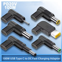 PD 100W Type C to Universal Laptop Charger Converter for Asus Lenovo Hp Dell Acer Samsung USB C Fast Charger Adapter Connector