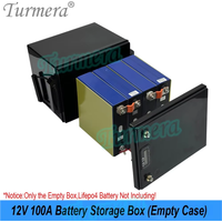 12V 100A Empty Battery Box Diy Kits Busbar 12.8V 100A BMS for 4S CATL 3.2V 120Ah Lifepo4 Battery Replace Lead-Acid Use Turmera