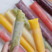 100-1000PCS Ice Bag Making Disposable Popsicle Ice Bag Home-made Ice Cream Self-sealing Bag Transparent Food Fruit Ice Bag