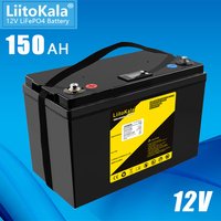 LiitoKala 12,8V 150Ah 100Ah 120Ah 300Ah Lifepo4 Batteriepack Lithium-Eisenphosphat Tiefzyklus-Batterien für Bootsmotoren-Wechselrichter