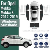 For Opel Vauxhall Mokka X 2012-2019 Car Sunshade Visor Front Windshield Frame Curtain Rear Side Baby Window Sun Shade Shield