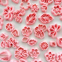 1pcs Flower Leaf Shape Clay Molds Plants Series Different Cutters with High-precision for DIY Handmade Earrings Jewelry Making