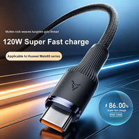 120W USB To Type C Fast Charging Mobile Phones High Speed Charging Data Cord For Oneplus Xiaomi Redmi Samsung iPhone USB-C Cable