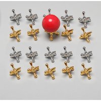 Classic Metal Jacks Set with 1 Balls - 10pc Retro Game, Durable, Enhances Coordination, Ideal for All Ages