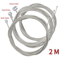 AliExpress 5pcs 2M Bicycle Brake Line Bike Stainless Steel Gear Shift Cable Road Bike Speed Line Fixed Gear Inner Cable Line Wire