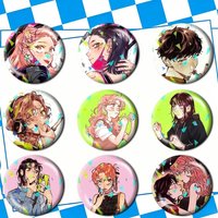 M-Mitsuki Green Yuri A-Aya O-OosawaS Brooches Badge Pins Backpack Hat Accessories Friend Gift Creative Accessories