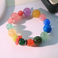 Colorful Multi-Treasure Crystal Bracelet Handmade Design Lucky Bracelet Gift Emotional Accessory GB1284