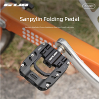 AliExpress GUB ZD001 Aluminum Alloy Mountain Bike Pedals Anti-Slip Cycling Foot Pedals Triple Foldable Bicycle Foot Pedals