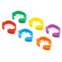 25/50Pcs 20~24mm Chicken Foot Rings Adjustable Poultry Leg Snap Ratchet No Number Buckle Clip Chick Duck Goose Pigeon Raising