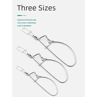 5pcs Stainless Steel Fishing Tackle Accessories Lock Buckle Design Durable Constructio Fishing Lock Buckle