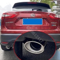 For Nissan Qashqai J10 J11 J12 2007 2008~2025 Stainless steel tailpipe exhaust pipe sleeve decorationTrim car accessories