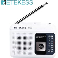 RETEKESS TR606 Kassettenwiedergabe Radio FM/AM Tragbares Radio Diktiergerät unterstützt integrierte/externe Mikrofonaufzeichnung