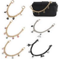 1PC Bag Flower Shell Charm Extension Chain Mobile Phone Strap Metal Decoration Extension Chain DIY Handicraft Accessories