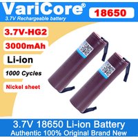VariCore 100% New HG2 18650 3000mAh Rechargeable battery 18650HG2 3.6V discharge 20A Power batteries + DIY Nickel