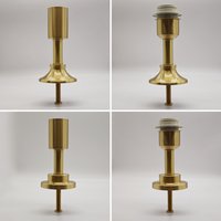 Brass Desk Lamp Assembly Accessories, Glass Ceramic Vase Lampshade E27 DIY Table Light Accessories Copper Material Lampbase Part