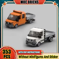 Moc Building Bricks Cargo Area T5 Truck Model Technology Modular City Car Blocks Construstion Toy DIY Set Assembly Gifts