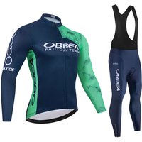 Hiru Team Autumn Cycling Jersey Set Long Sleeve Quick Dry Cycling Clothing Bike Uniform MTB Clothes Bicycle Wear Ropa Ciclismo