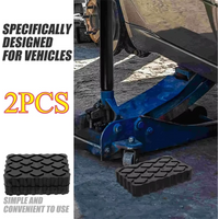 2Pcs Car Jack Rubber Pad Lift Blocks Height Increasing Protective Pad Automotive Camper Stabilizer Jack Pads Car Accessories