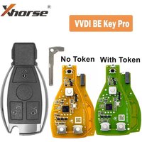 Xhorse VVDI BE Key Pro 3/4 bouton clé de voiture à distance pour Mercedes Benz V4.2 PCB puce de clé à distance Version améliorée 315/433MHz pas de Logo