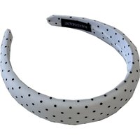 South Korea new retro dot fabric sponge headband high-end sense simple face wash high cranial top hairpin hair accessories band