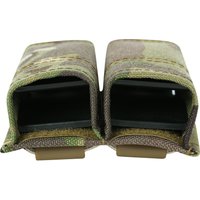 OPHIDIANTAFAST Double Mag Pouch MOLLE-Compatible Quick-Release Buckle Elastic Retention Solid Color for Shooting Hunting Airsoft