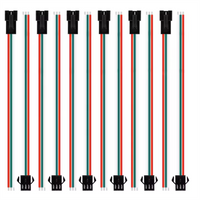 3 Pin JST SM Male Female Plug Connector Cable For WS2812B WS2812 WS2811 LED Strip Lamp