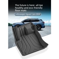 For VW Volkswagen Tiguan L PRO 2024 Car Floor Mats Cargo Liner Trunk Pad TPE 3D Left-hand Drive Internal Accessories